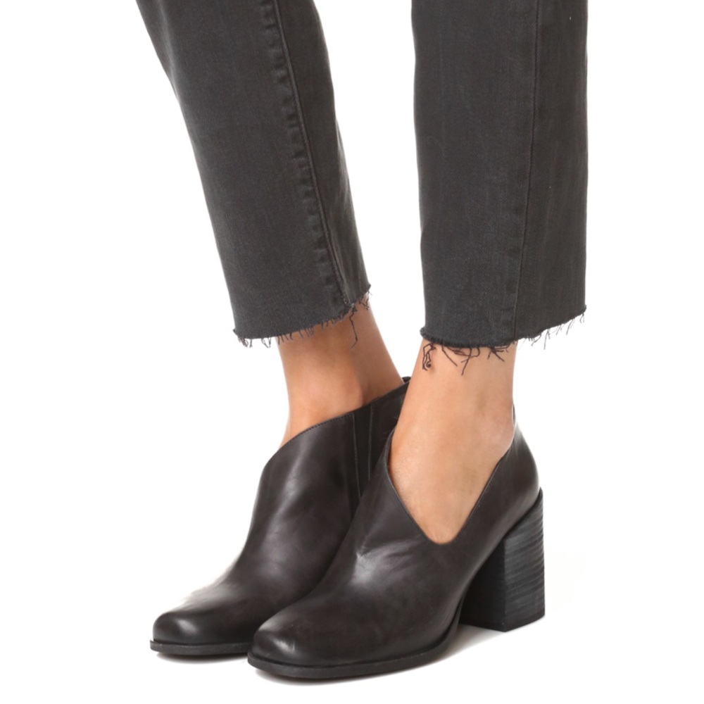FREE PEOPLE Terrah Leather Heeled Bootie